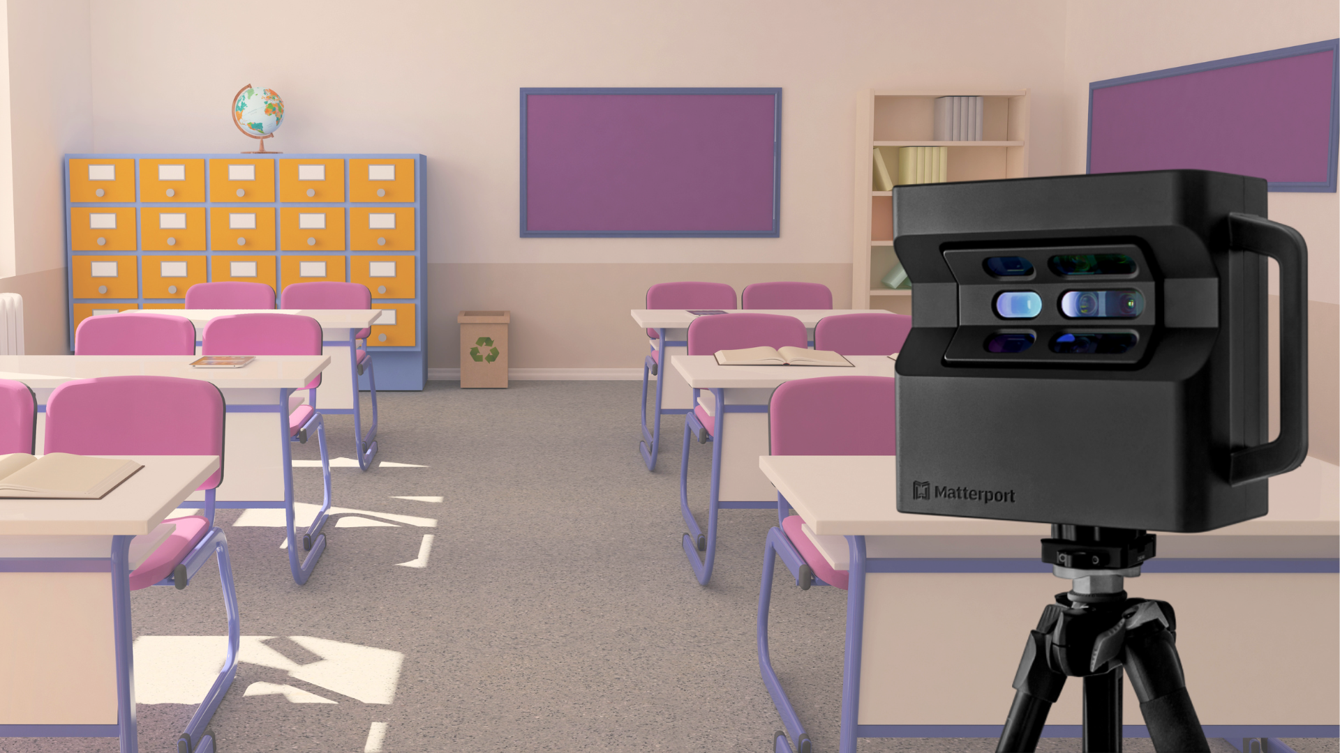 Classroom with a Matterport Camera