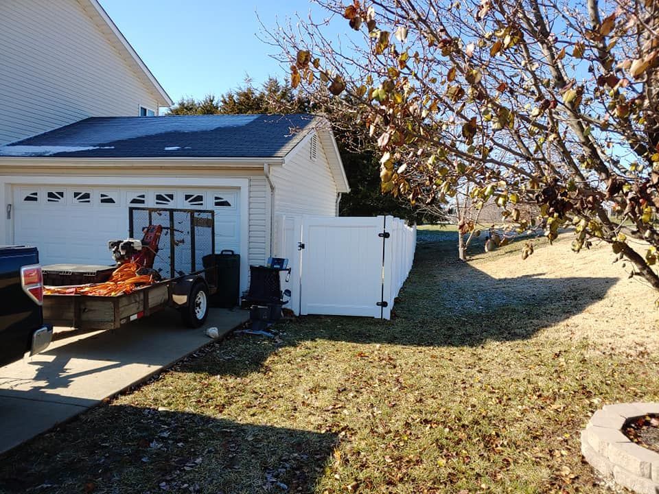 White Fence & Small House — O’Fallon, MO — America’s Fence & Deck Company