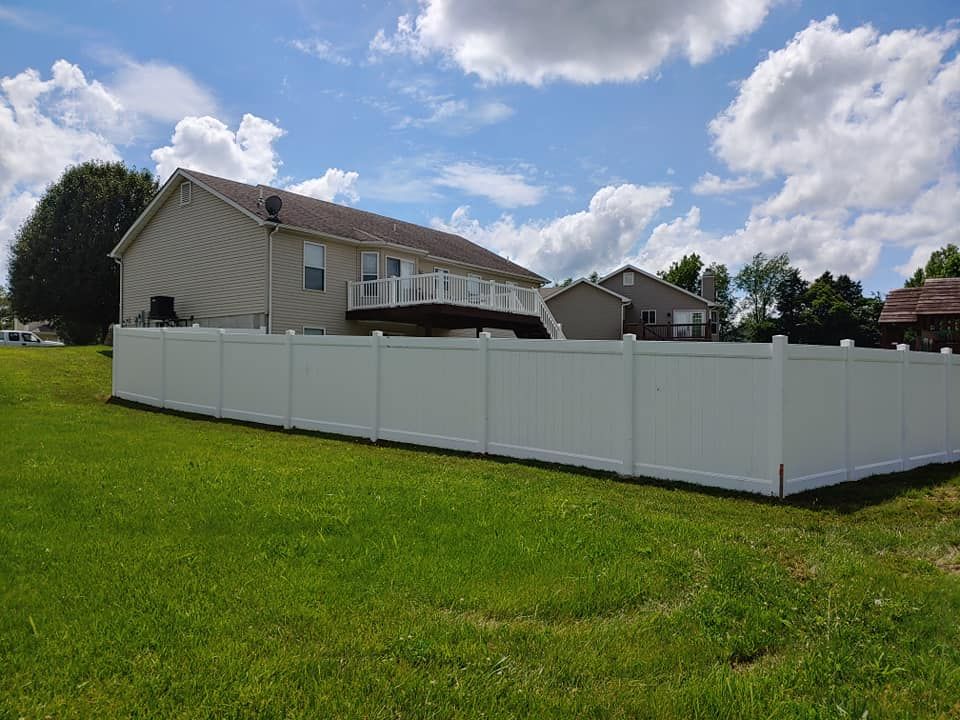 White Fence & Trees — O’Fallon, MO — America’s Fence & Deck Company
