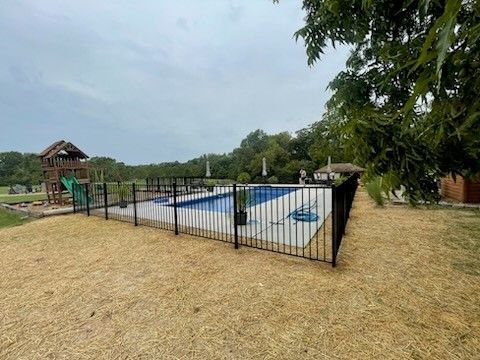 Ornamental Aluminum Pool Fence Wentzville, MO — O’Fallon, MO — America’s Fence & Deck Company