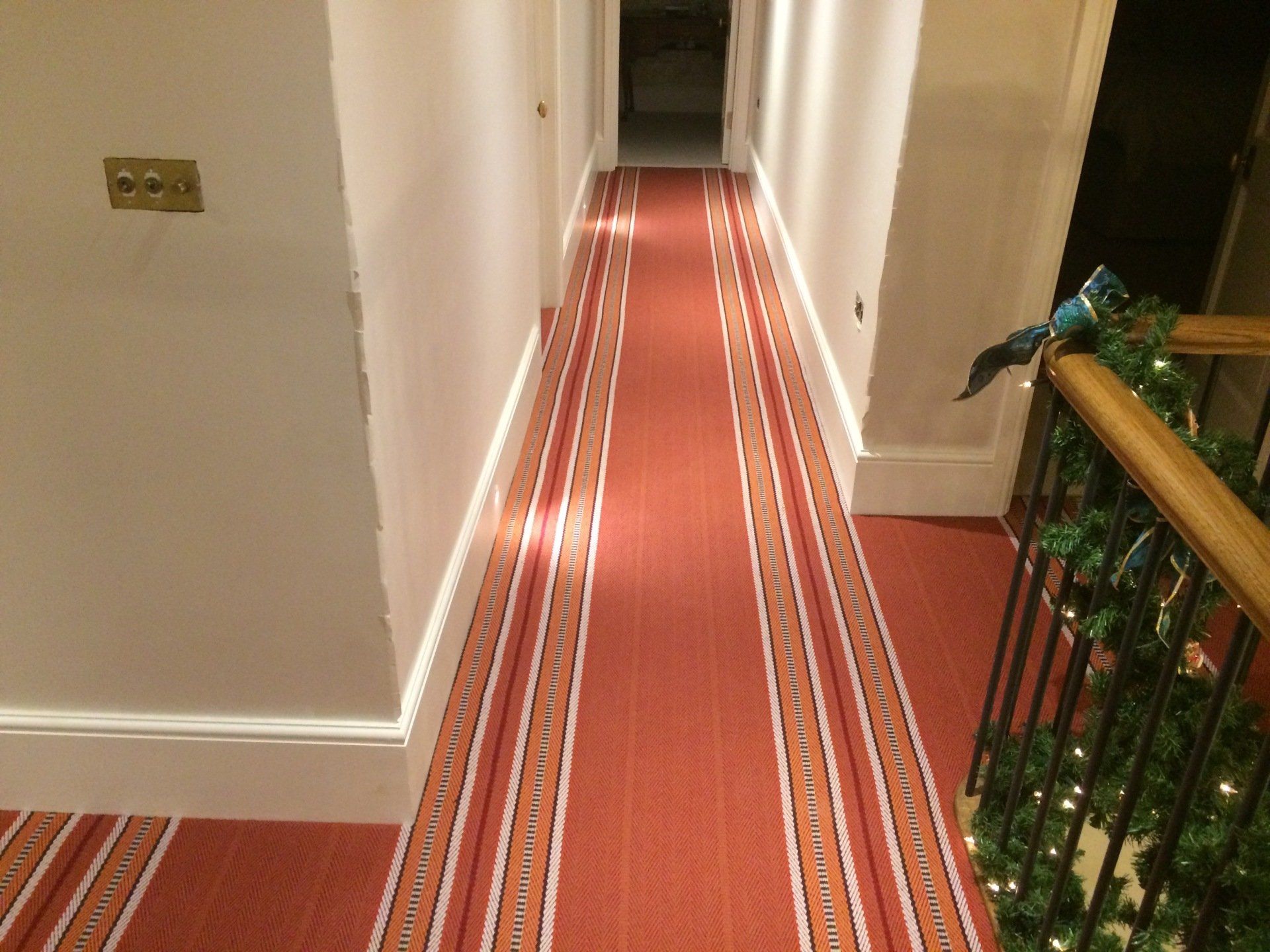 Roger Oates Stairs & Landing Runner, Westport Rust