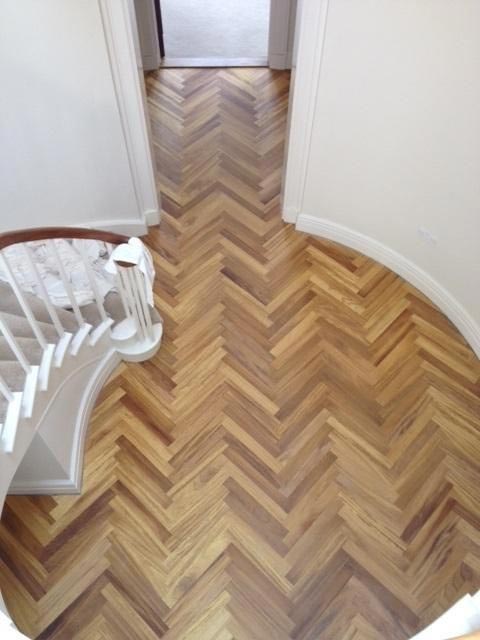 Iroko Engineered Herringbone Blocks