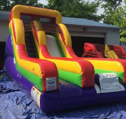 Party Rental — Side View of a 15ft Slide in Gahanna, OH