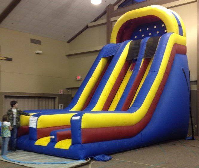Combo Bouncer Rental — Side of a 22ft Slide in Gahanna, OH