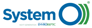 Un logo bleu et vert pour le système enviroseptique de nouvelle génération