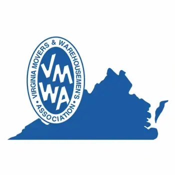 The logo for the virginia movers and warehousemen 's association