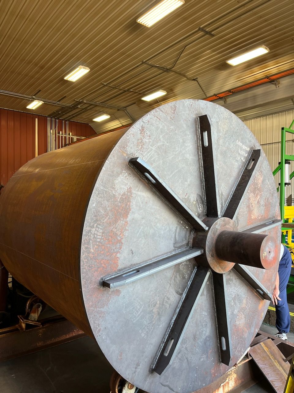 Side View of Steel Ball Mill
