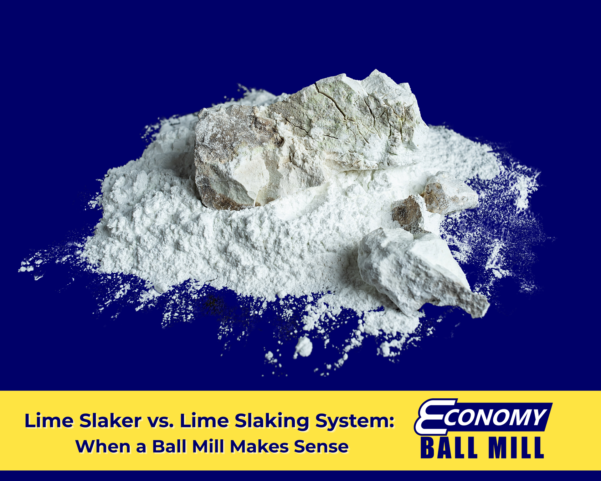 A close-up of slaked lime powder.