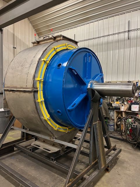 A side-facing view of our tester ball mill near Tollesboro, Kentucky (KY)