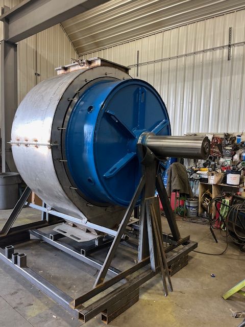 A side view of our tester ball mill near Tollesboro, Kentucky (KY)