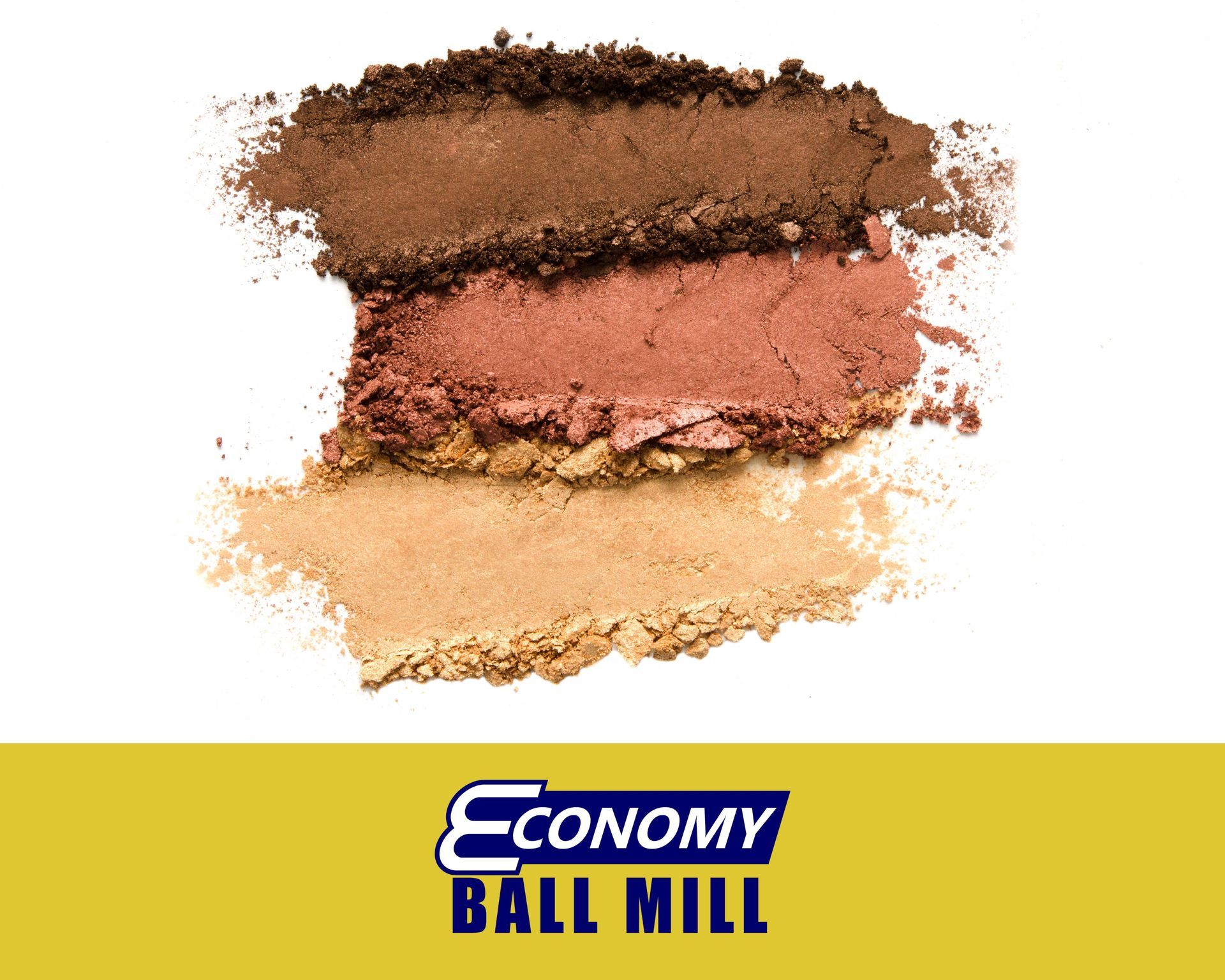 Cosmetic pigments being poured from a small ball mill at Economy Ball Mill near Tollesboro, Kentucky (KY)