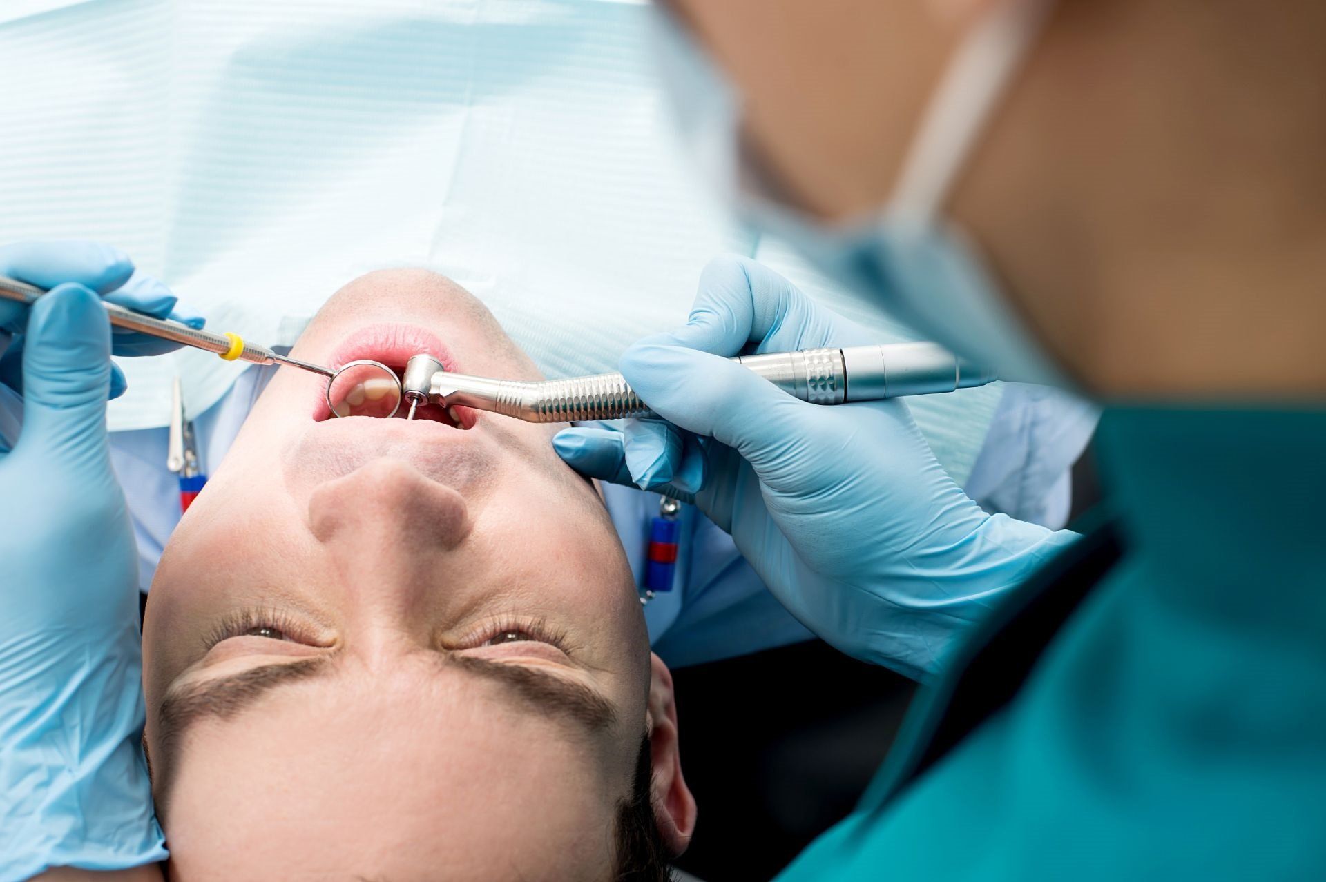 Examination of person's teeth