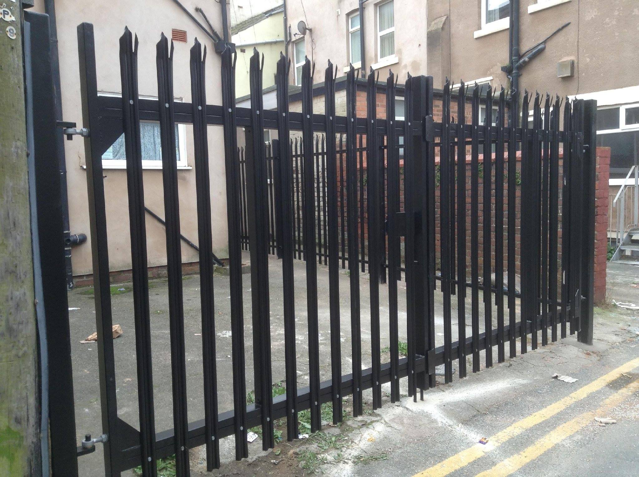 dark coloured fence
