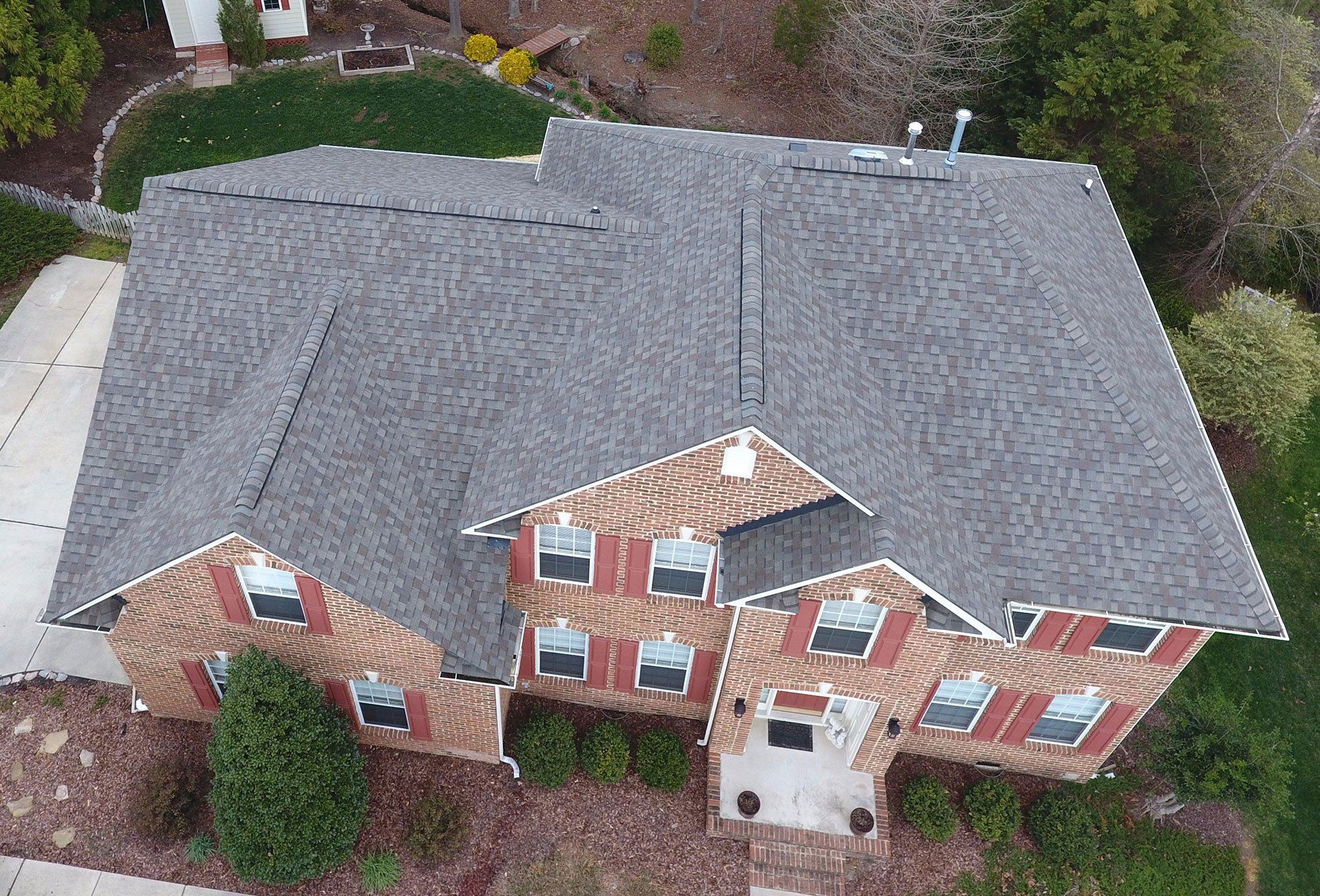 Weathered Wood roof installed by Raleigh Residential Exteriors