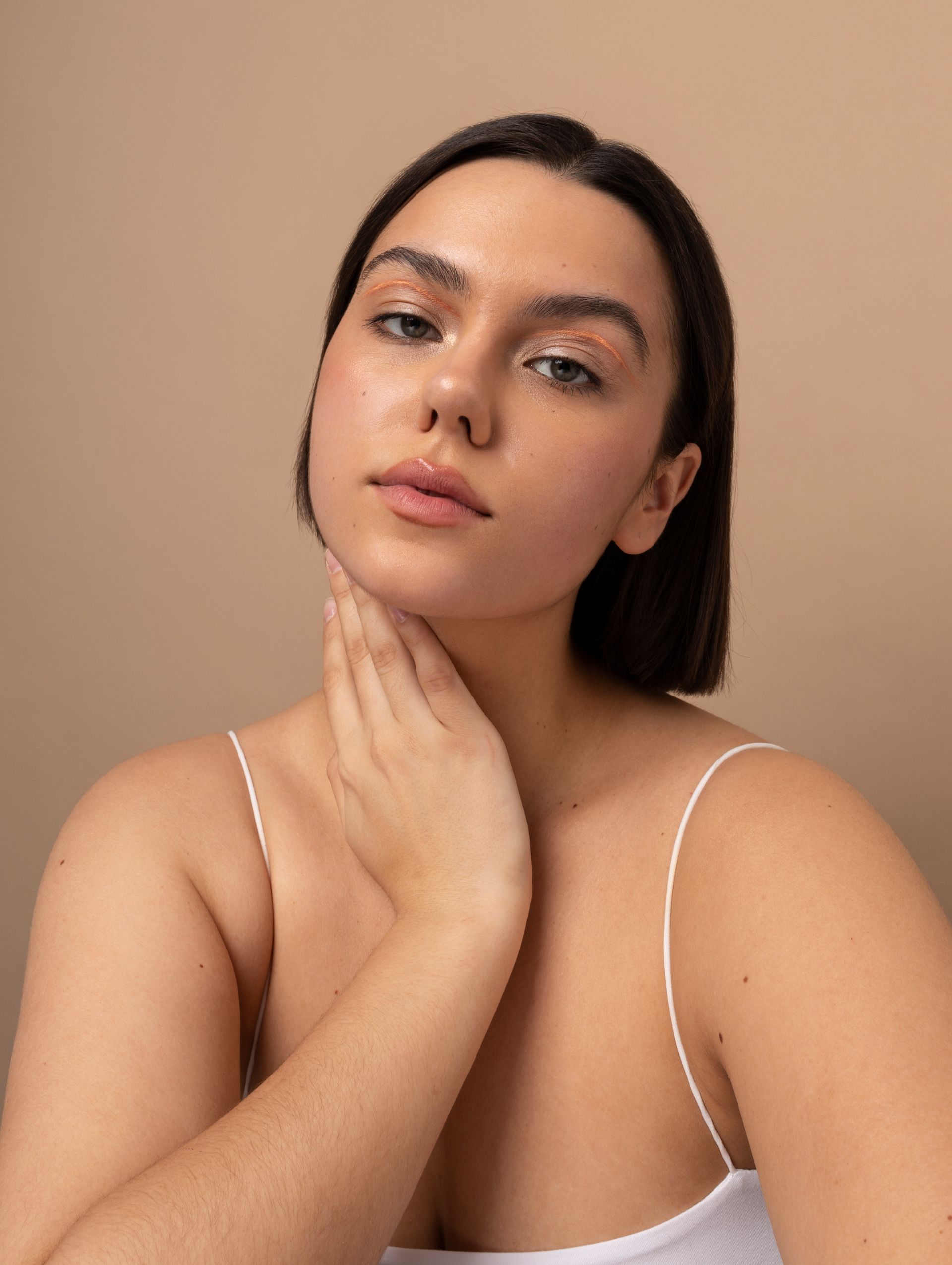 a woman after applying skinceuticals