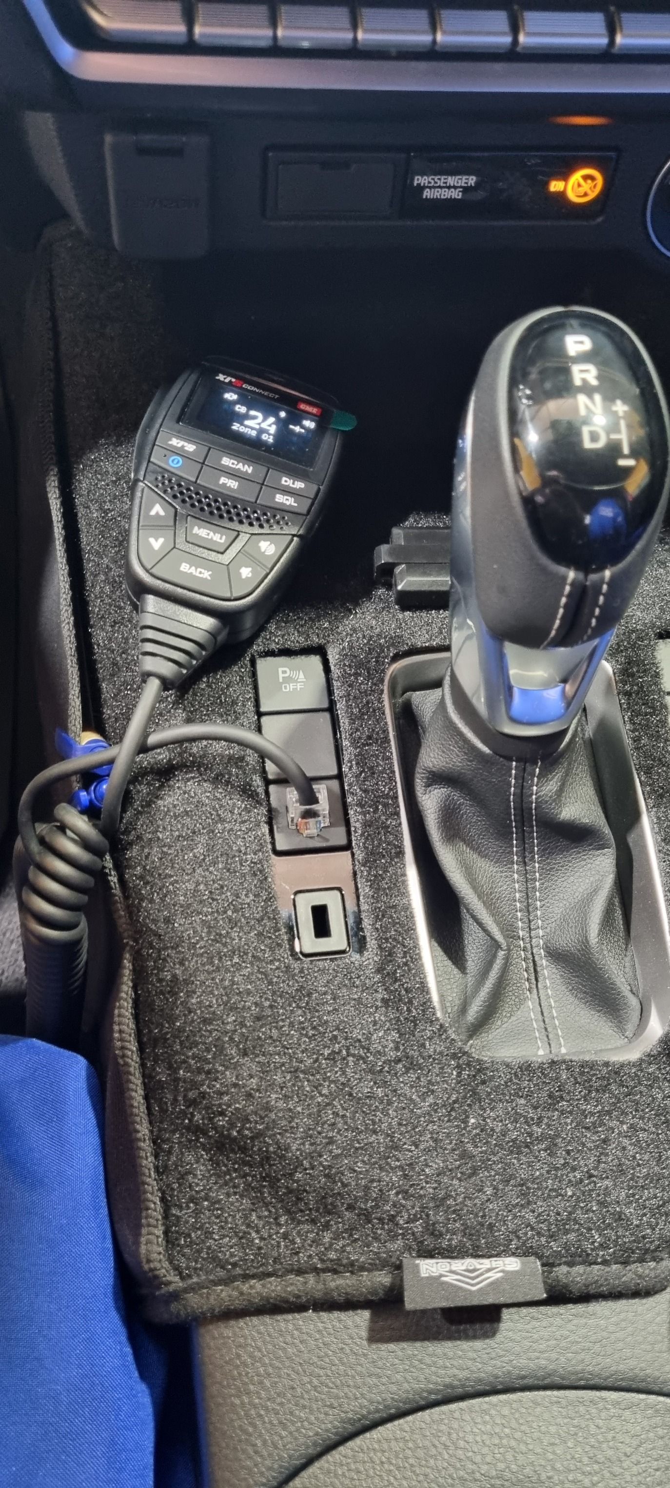 Interior of A Vehicle. a Cb Radio and Gear Shift Are Visible — Sparky's 4x4 Auto Electrical In Muswellbrook, NSW
