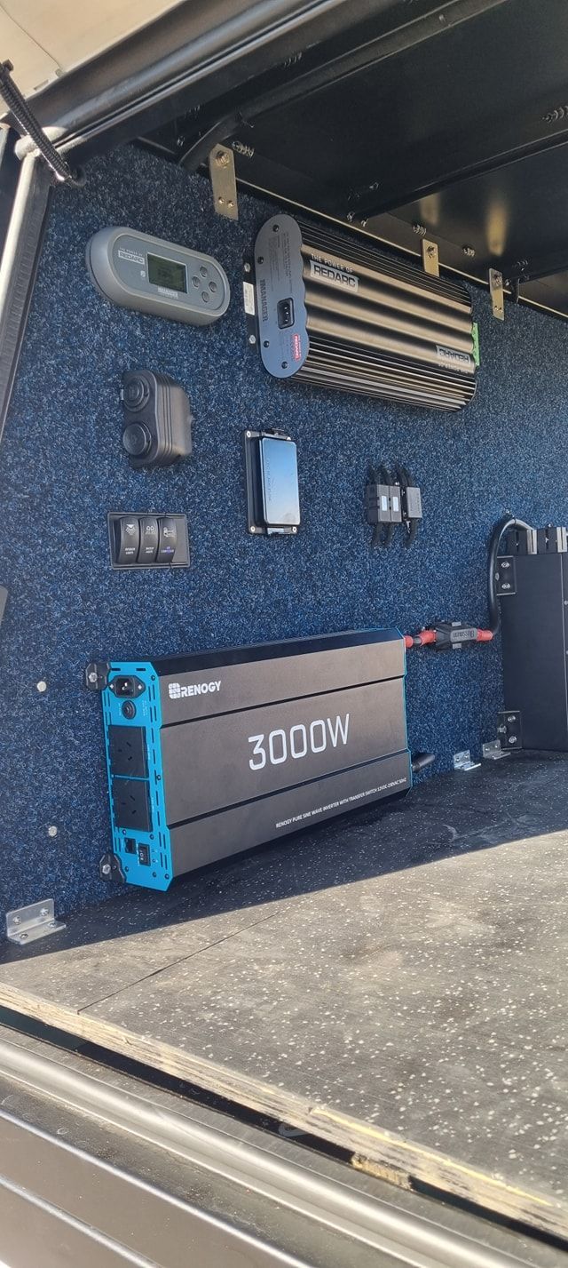 Interior of A Vehicle with Electrical Equipment Mounted — Sparky's 4x4 Auto Electrical In Gunnedah, NSW
