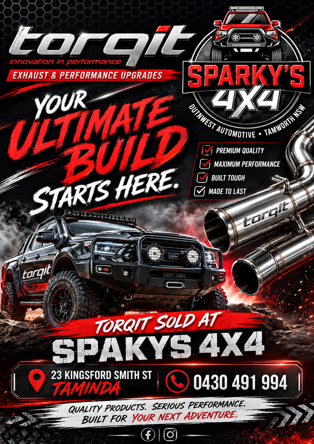 Close-Up of A White Truck Bumper with A 12-Volt Jump-Start Point Connector — Sparky's 4x4 In Taminda, NSW