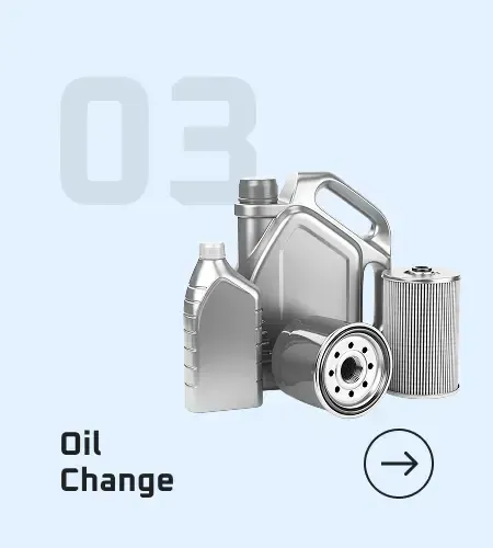 Oil change service with oil bottles and filter. | European Plus