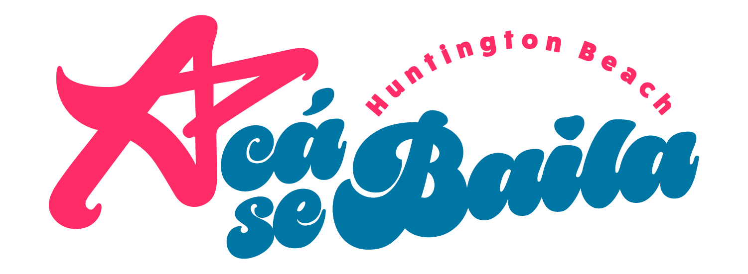 A logo for aca se baila huntington beach