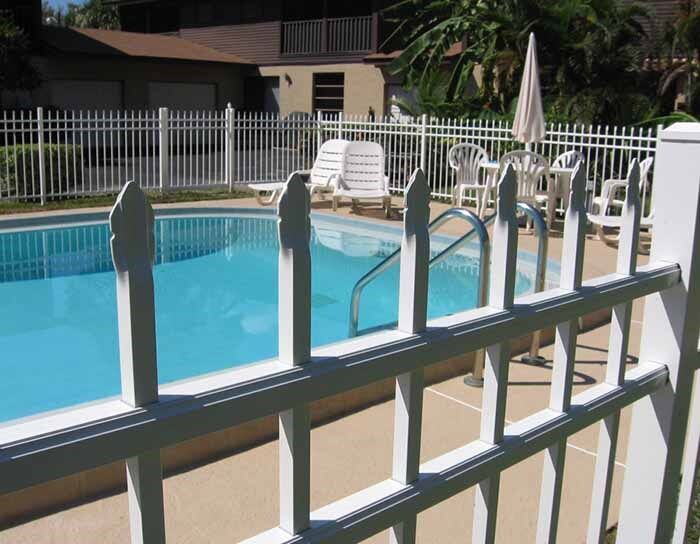 White Aluminum Fence — Hickory, NC — Fister Fence of Hickory LLC