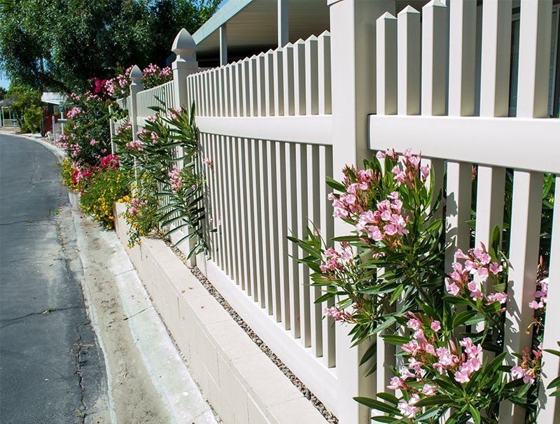 Vinyl Fencing on Older Home — Hickory, NC — Fister Fence of Hickory LLC
