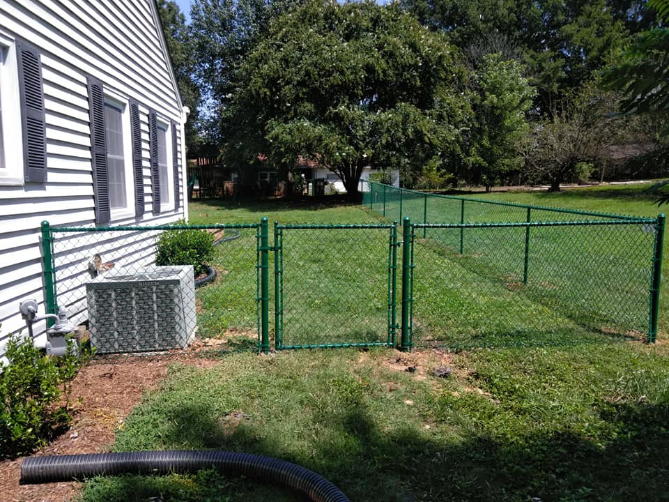 Green Chain Fence — Hickory, NC — Fister Fence of Hickory LLC