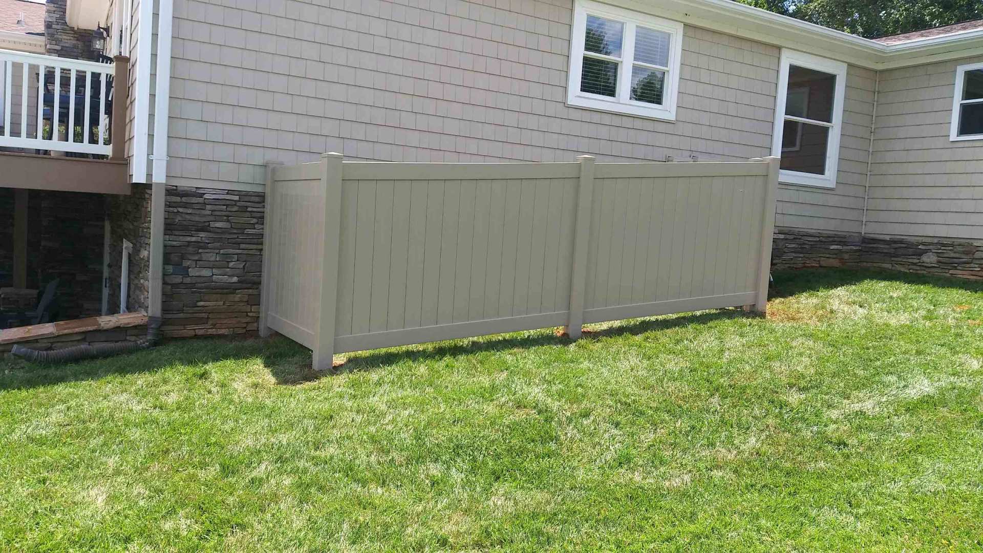 Khaki Privacy Fence — Hickory, NC — Fister Fence of Hickory LLC