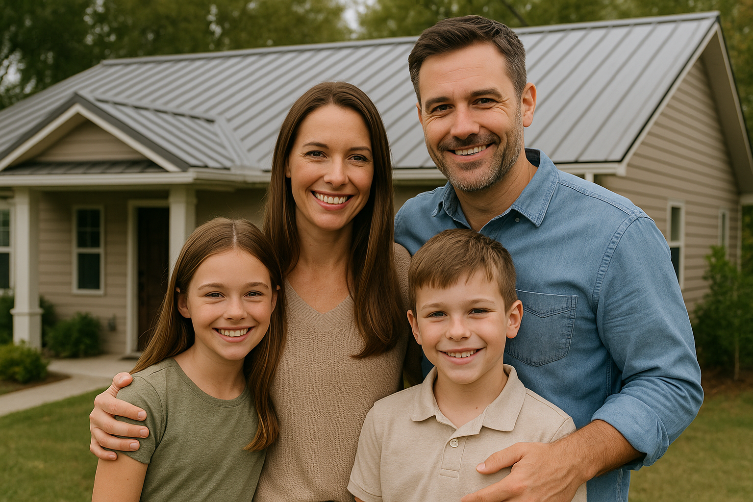 metal roofing family