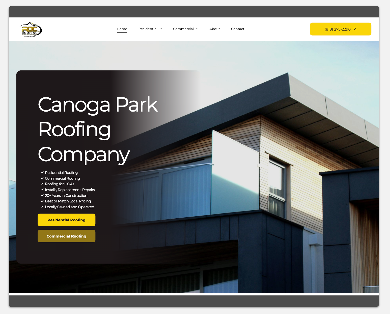 contractor website design