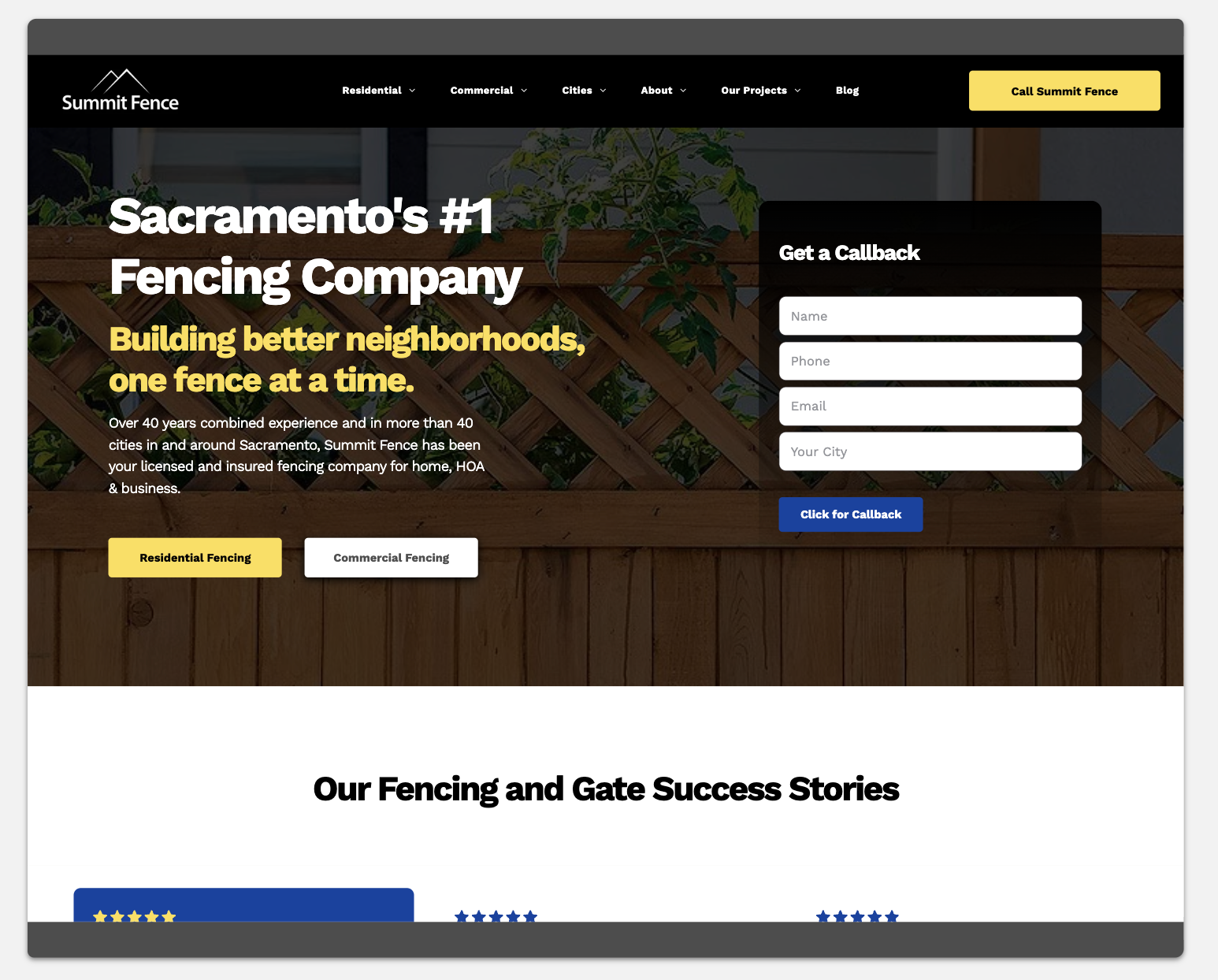 contractor website design