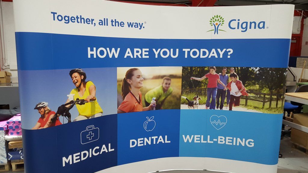A poster for cigna asks how are you today