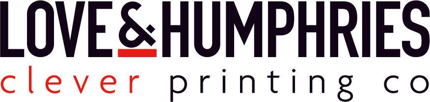 The logo for love & humphries clever printing co.