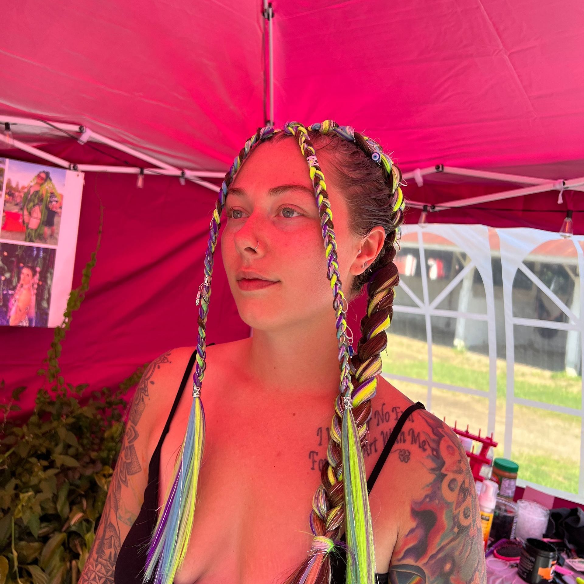 music festival hair