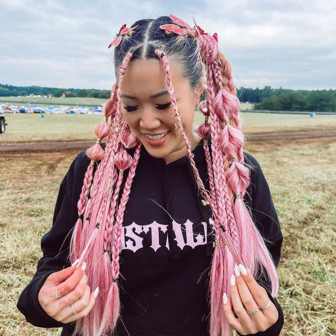 music festival hair