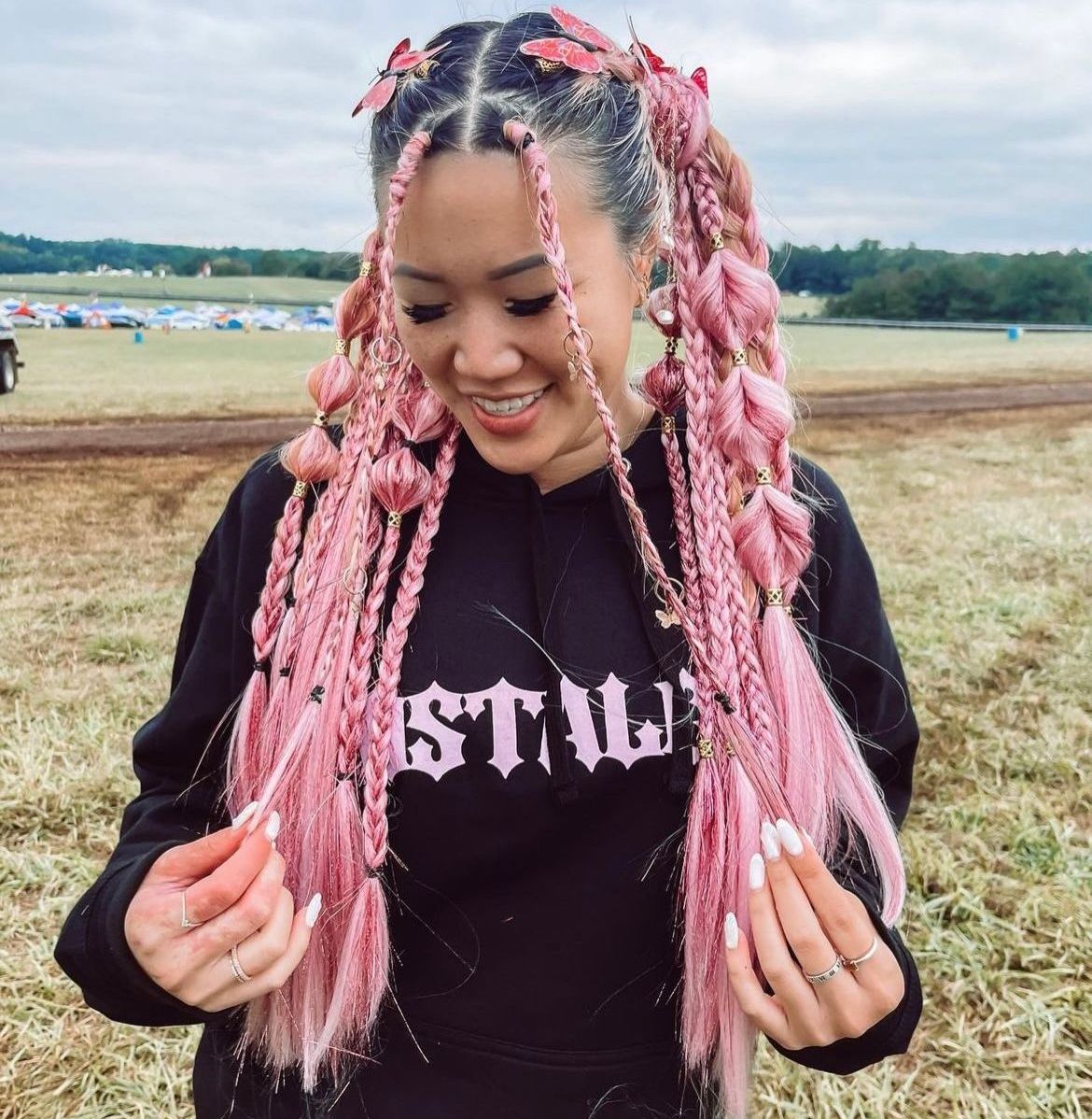 music festival hair