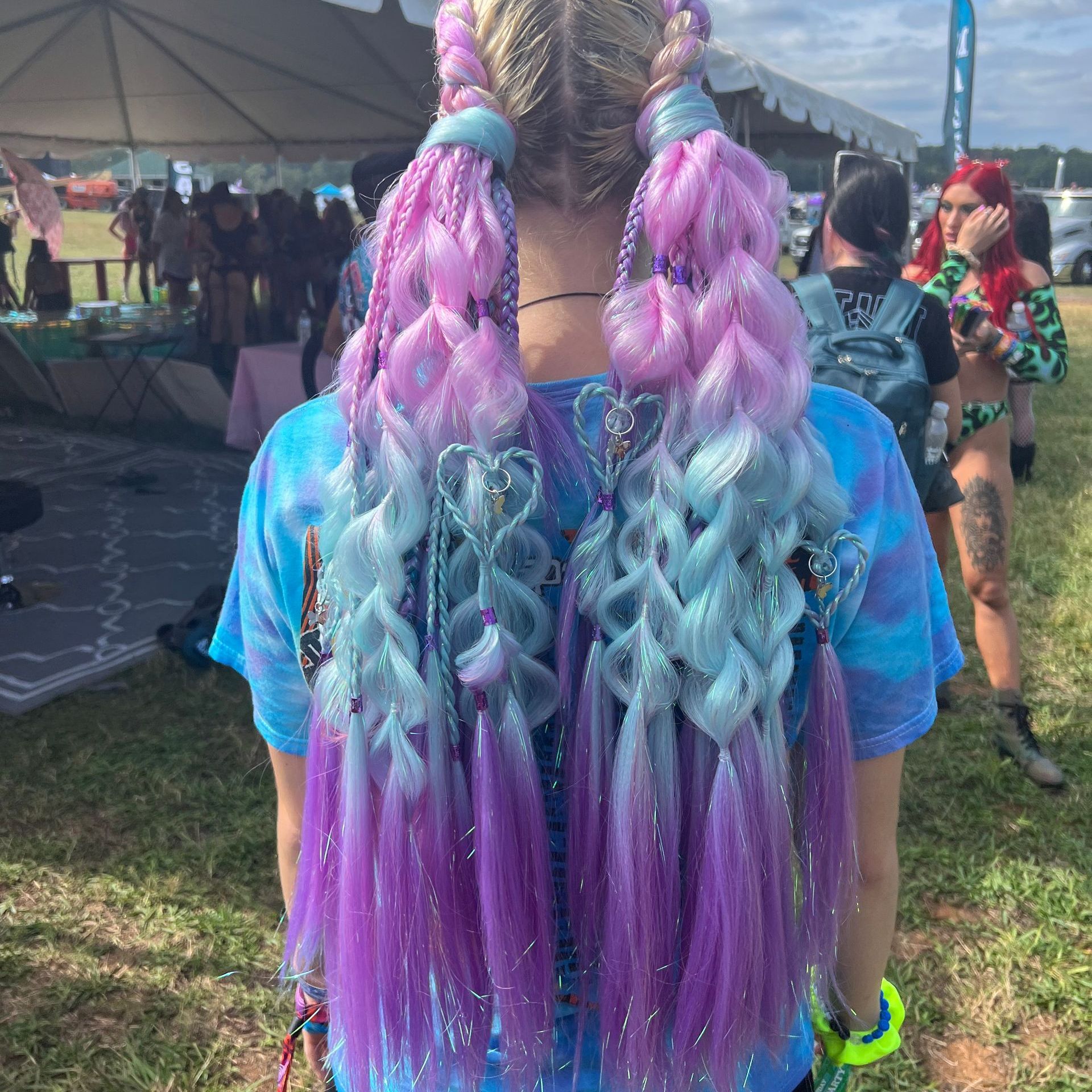 music festival hair