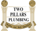 The logo for two pillars plumbing is worthy and well qualified.