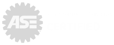 A logo for a company called ase with a gear on a white background.