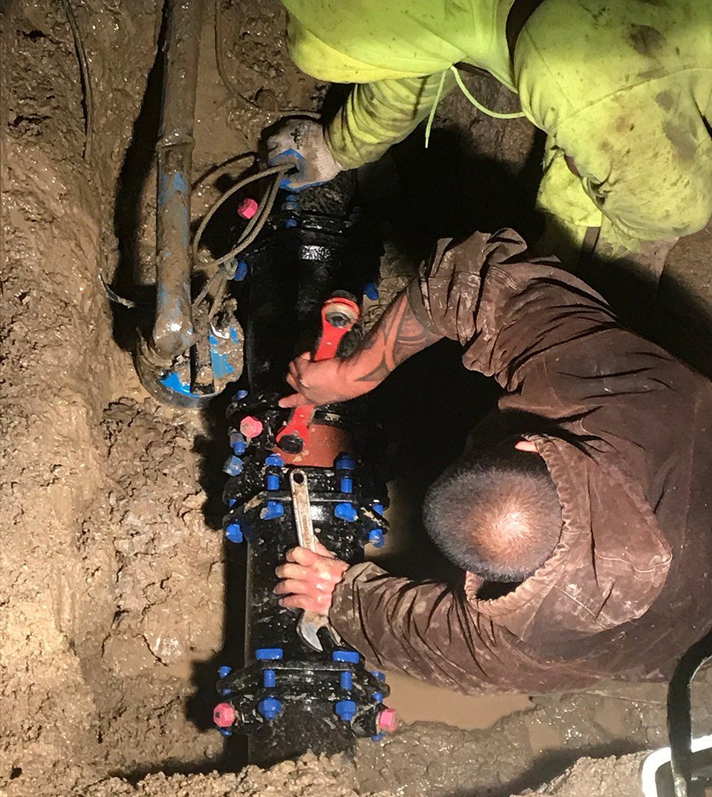 After Connecting Underground Pipes — Fort Wayne, IN — Worx Companies