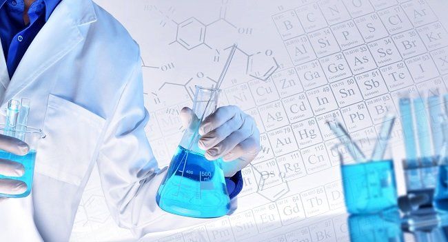 Tabella chimica e ampolle