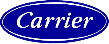 A blue and white carrier logo on a white background.
