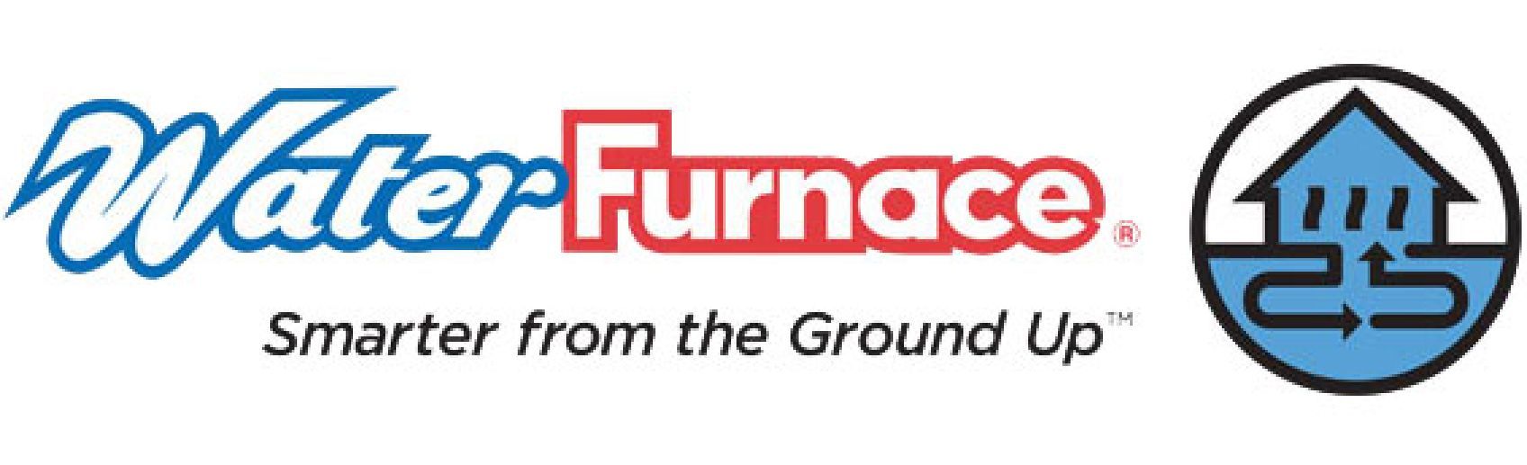 The logo for water furnace is smarter from the ground up.