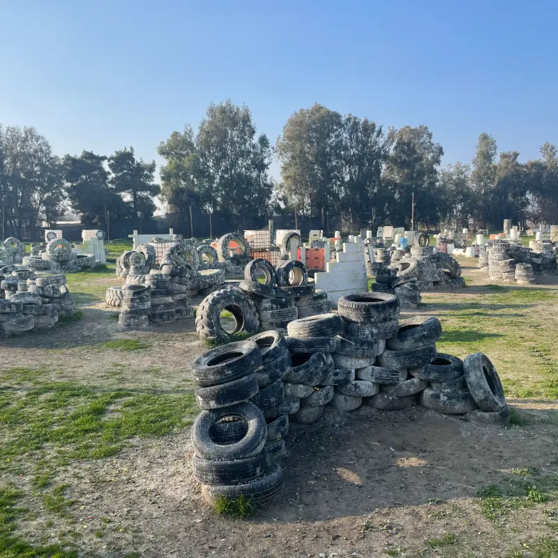Tires Paintball Course