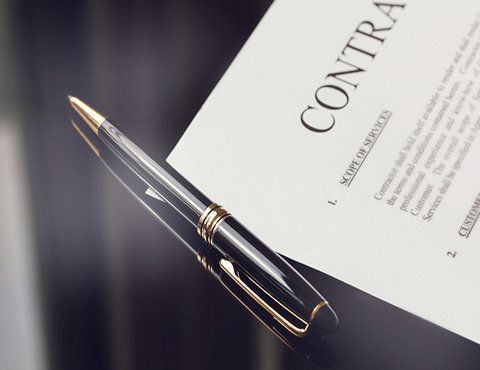 Contract — Contract Documents and Fountain Pen in San Diego, CA
