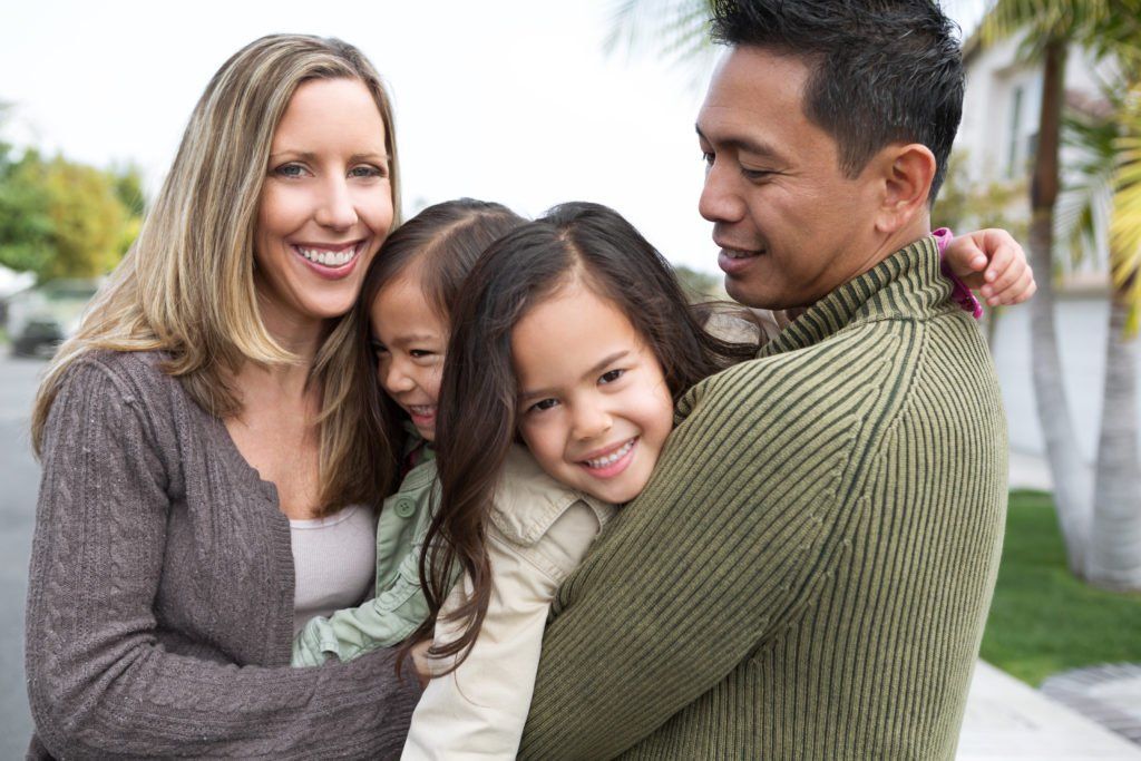 Ethnic — Portrait of Happy Family in Missouri City, TX