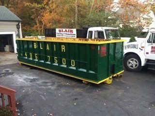 Roll-Off Dumpster Rental — Green Roll-Off Dumpster in Middletown, NJ