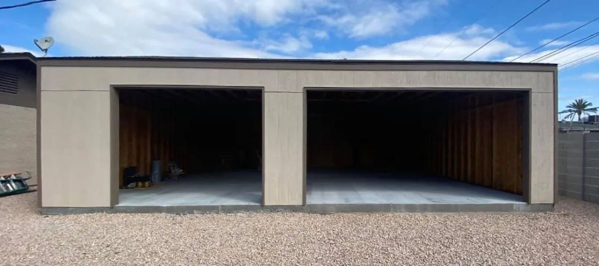 modern American garage