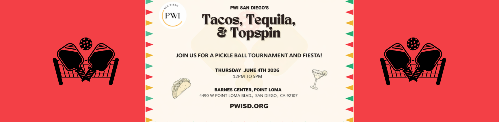 PWI 2026 Pickleball Tournament Flyer