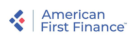 American First Finance logo: blue and red graphic next to text. | Deville Automotive
